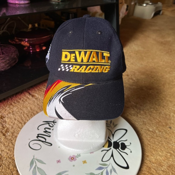Nascar DeWalt Roush Racing Cap Hat Adjustable with Flames Matt Kenseth #17. - Picture 16 of 16